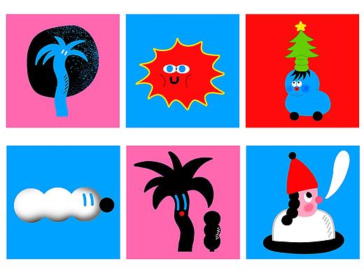 植物间的派对/潮流插画（个人主页-ZNTY1OTcwMDA=） - 商业插画 - 站酷设计师木可子插画原创素材 - 站酷ZCOOL