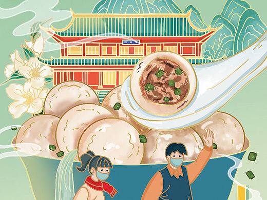 福建五闽之防疫手册插画