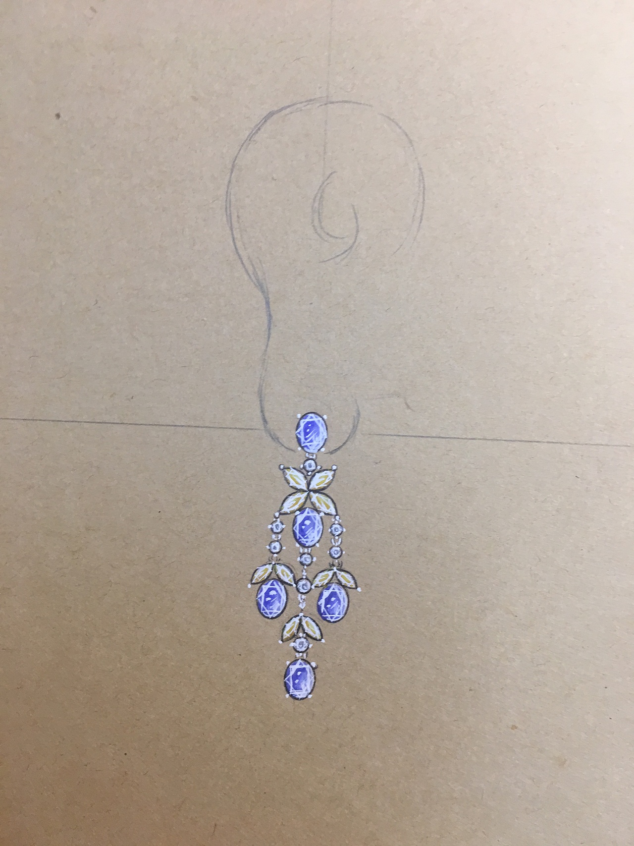 珠宝手绘设计|手工艺|首饰设计|珠宝设计师菜紫_原创作品-站酷(zcool)