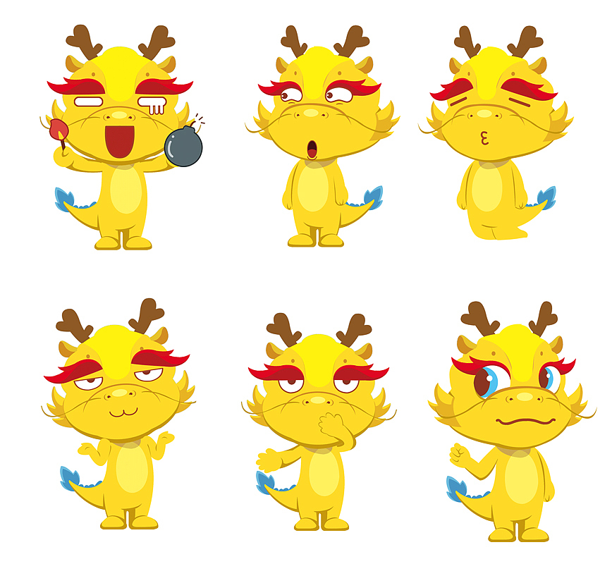 长龙航空公司卡通形象合作项目（图ZMjI3NzQ0NjQ4） - 商业插画 - 站酷设计师淘淘_hope原创素材 - 站酷ZCOOL