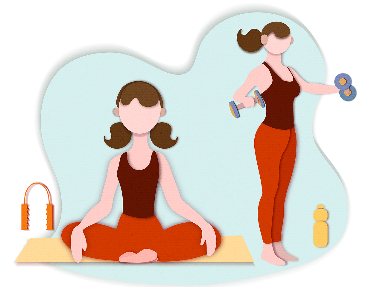 健身（图ZMTU3MDk1Mzg4） - 创作习作 - 站酷设计师王泽萍原创素材 - 站酷ZCOOL