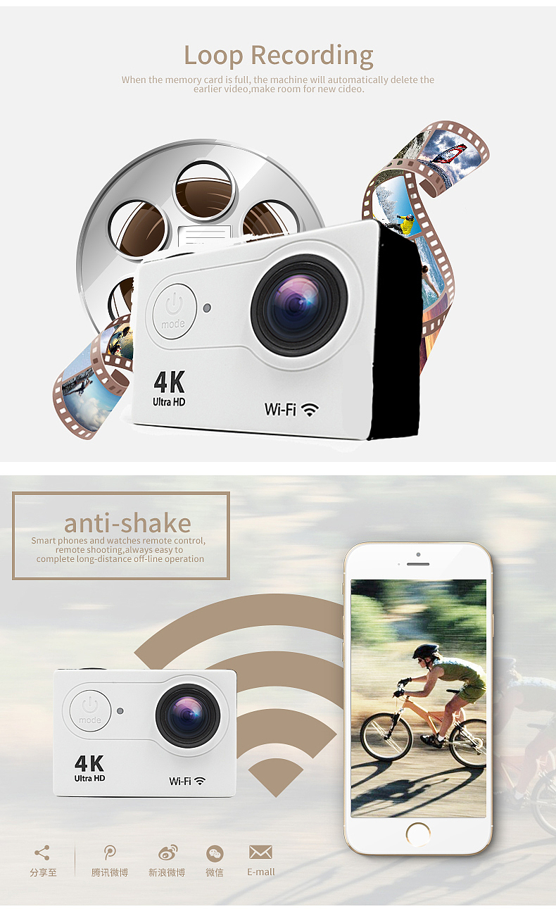 运动相机录仪详情+合成