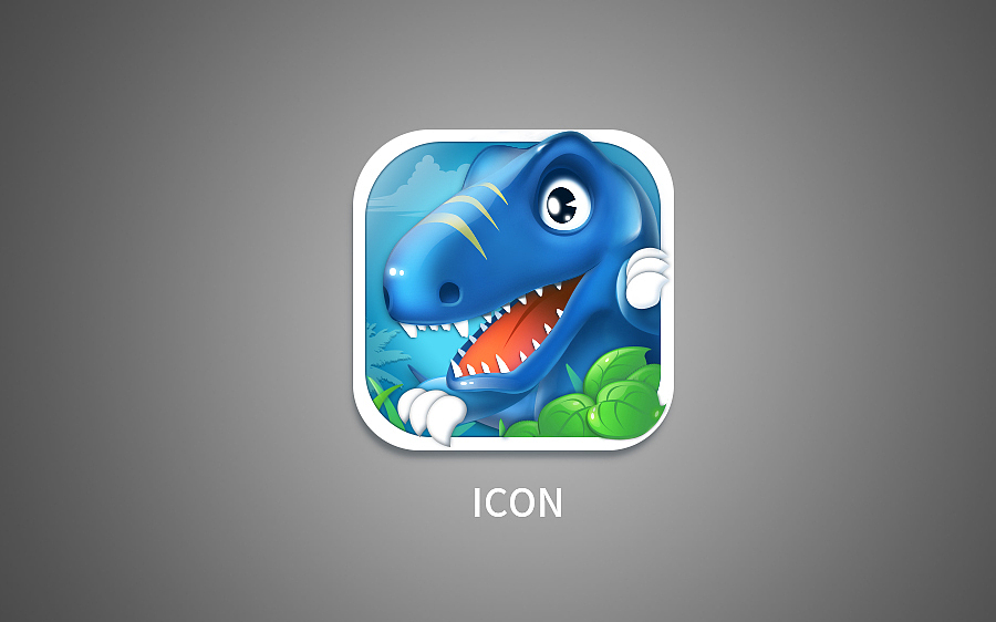 原创作品ui图标庞阿p小恐龙参考1一只橙子chen拾伍小弟clay style