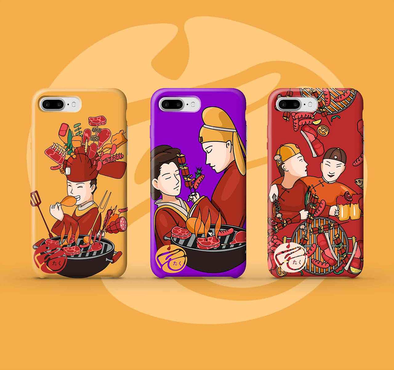 一家自助烤肉店品牌形象设计————子非乌鸦