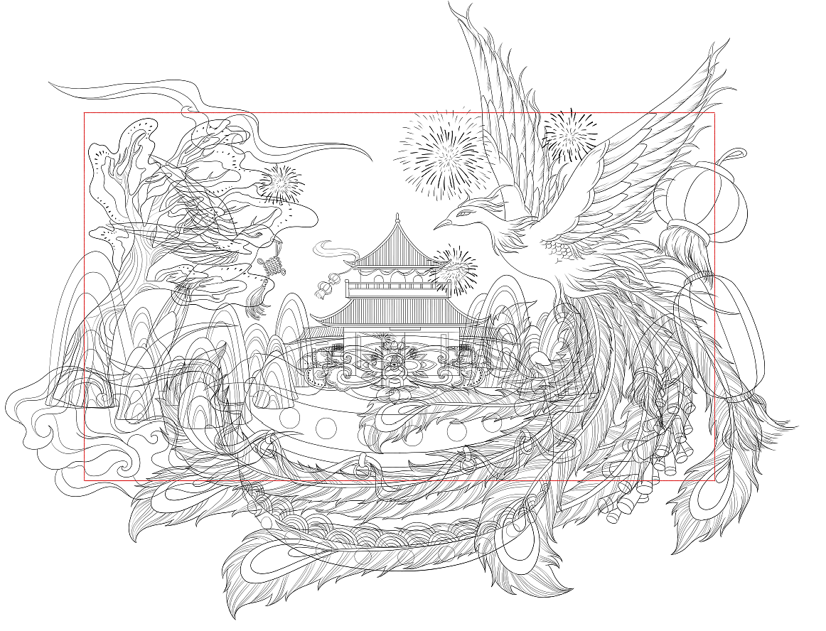 国风插画凤凰燕子国潮包装插画（图ZMjMzODE5OTEy） - 商业插画 - 站酷设计师村花二毛啊原创素材 - 站酷ZCOOL