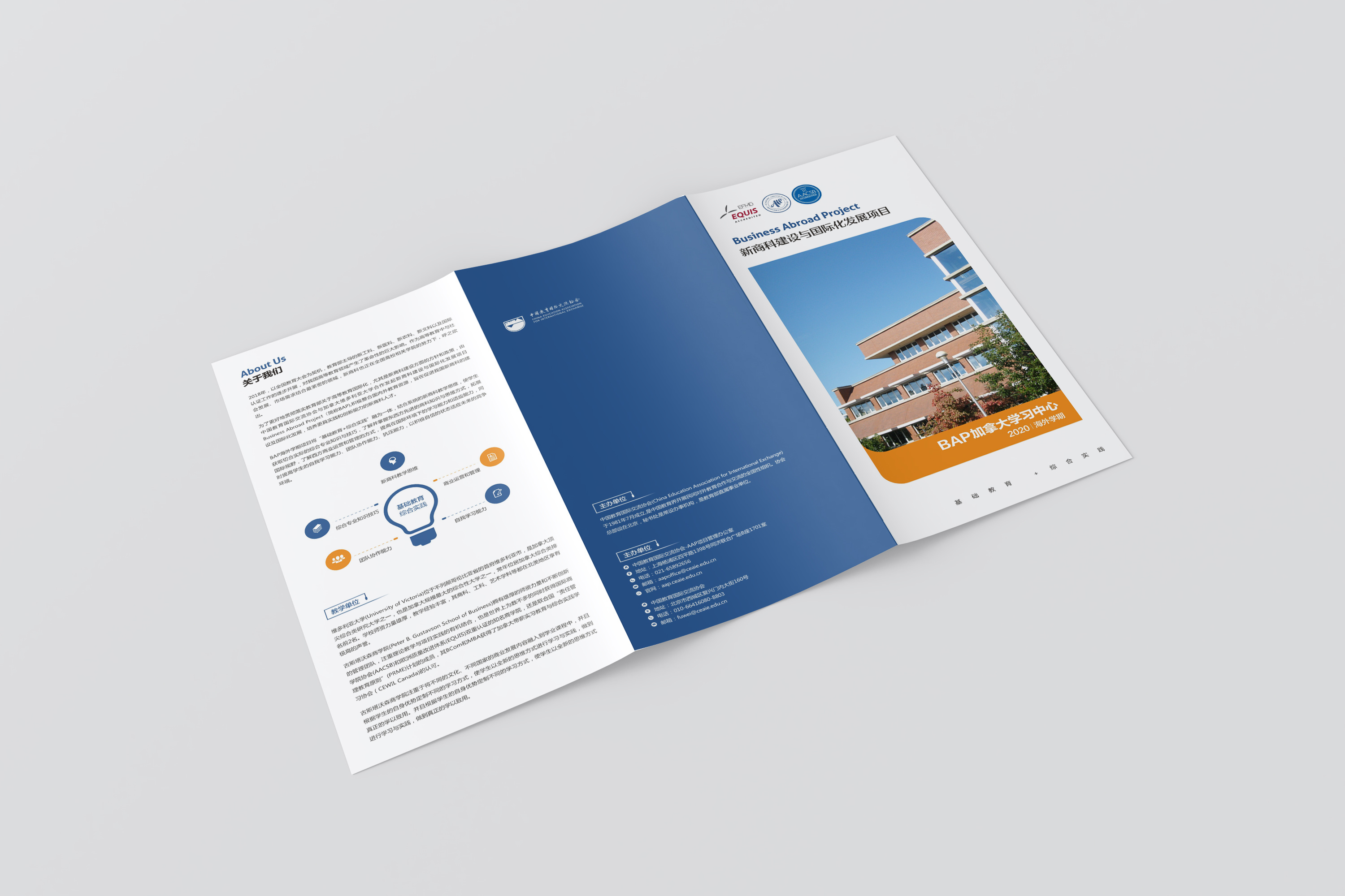 留学教育精美三折页 微信 aweisheji123