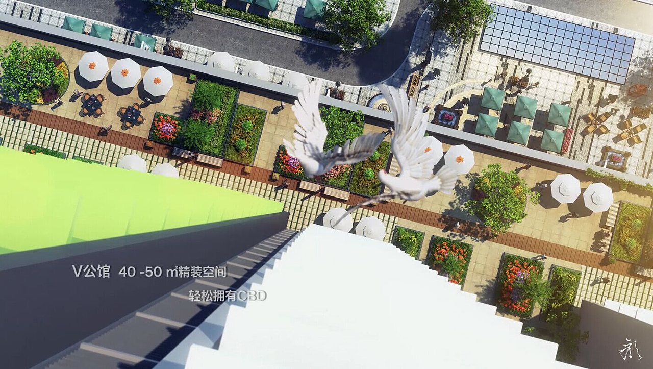 建筑绿化表现（团队作品）（图ZNTI4NjY1NDg=） - 建筑/空间 - 站酷设计师湾区颜原创素材 - 站酷ZCOOL