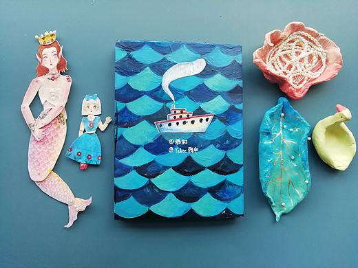 做一本手工书《大海的洋娃娃》（个人主页-ZNDc2ODU1Mjg=） - 儿童插画 - 站酷设计师Yahee鸦和原创素材 - 站酷ZCOOL