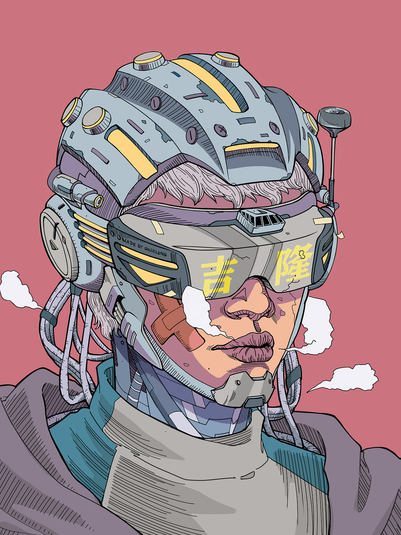 《cyberpunk2020》------001|插画|新锐潮流插画|邱吉隆_原创作品