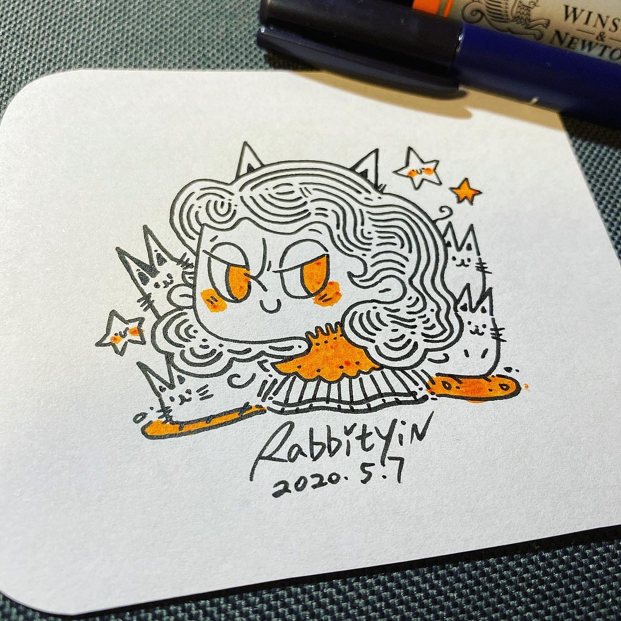 日常涂鸦2020年5月（图ZMjEwMTE1ODYw） - 新锐潮流插画 - 站酷设计师阿兔RabbitYin原创素材 - 站酷ZCOOL