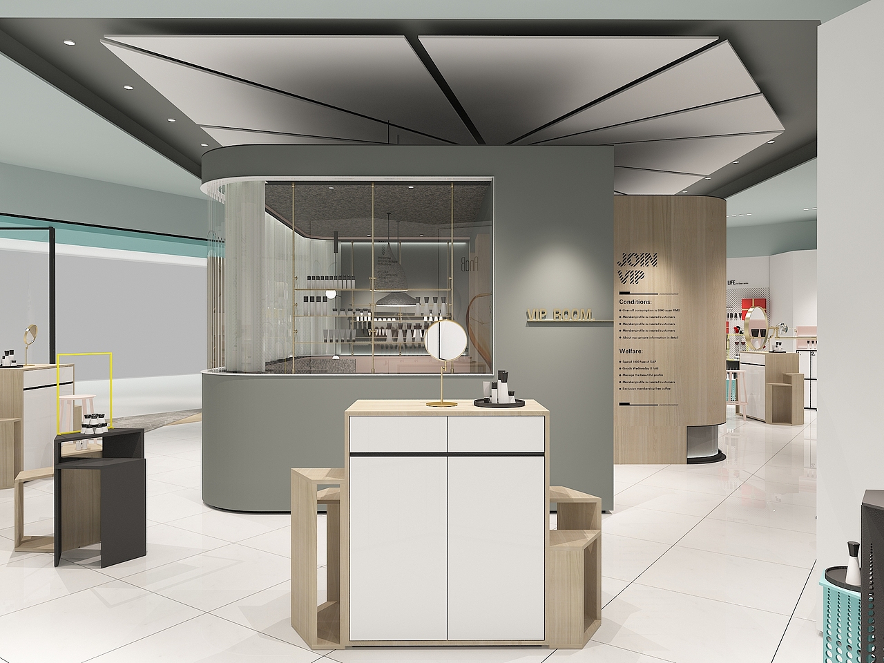 養(yǎng)膚護膚館×SMOO I 美容店鋪設(shè)計（圖ZMjc2NDgxNjQ0） - 其他空間 - 站酷設(shè)計師Armin阿民原創(chuàng)素材 - 站酷ZCOOL