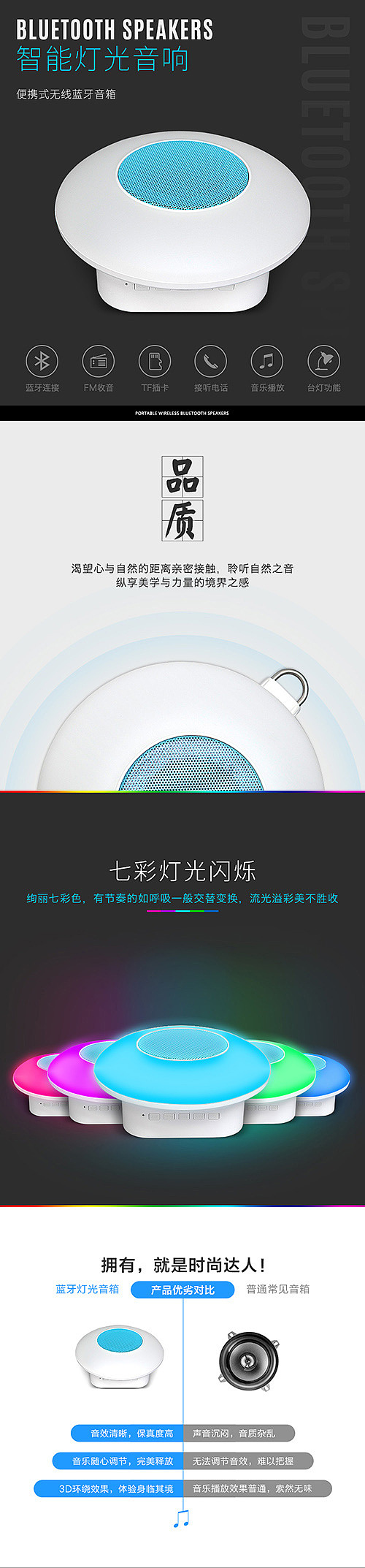 蓝牙音箱灯 = =！（图ZNjMyMzg0MjQ=） - 电商 - 站酷设计师卡密大哥哥原创素材 - 站酷ZCOOL