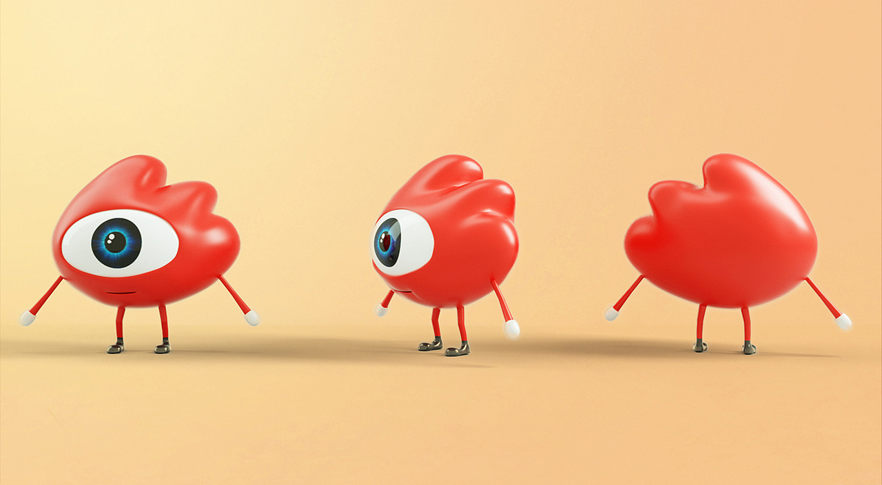 新浪电商品牌吉祥物设计品牌vi设计