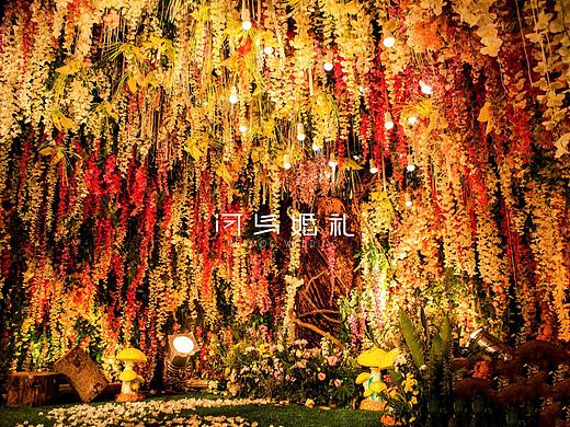 河马婚礼｜复古森系花园婚礼（绿色＋金色＋白色）