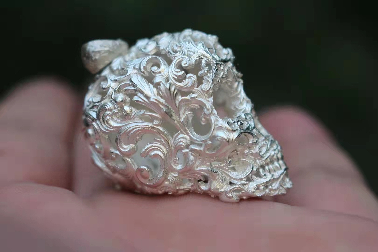 卷草纹雕花骷髅（图ZMjc0MDg3NDQ0） - 首饰设计 - 站酷设计师超级大好人gg原创素材 - 站酷ZCOOL