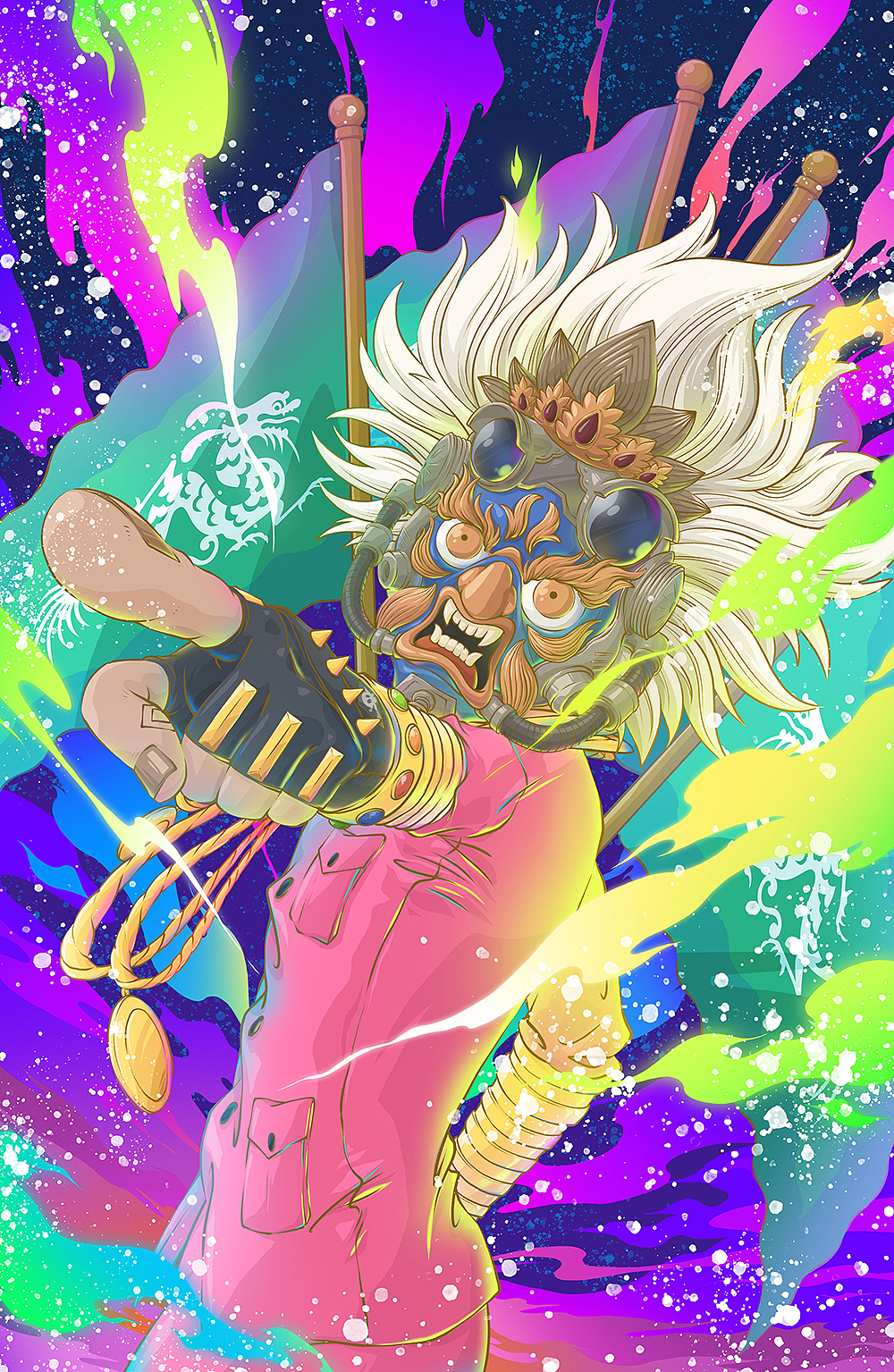 打了个call（图ZMjQzMTcwMDA0） - 艺术插画 - 站酷设计师HB_Bin原创素材 - 站酷ZCOOL