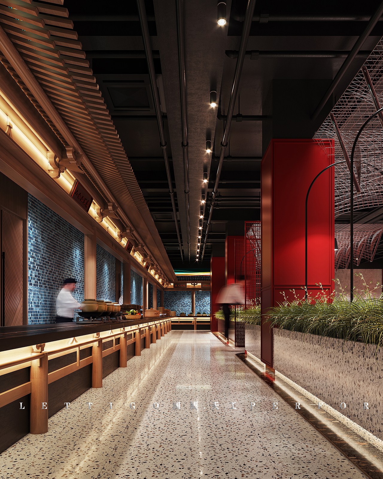 中国红火锅店 |餐厅空间设计案例|