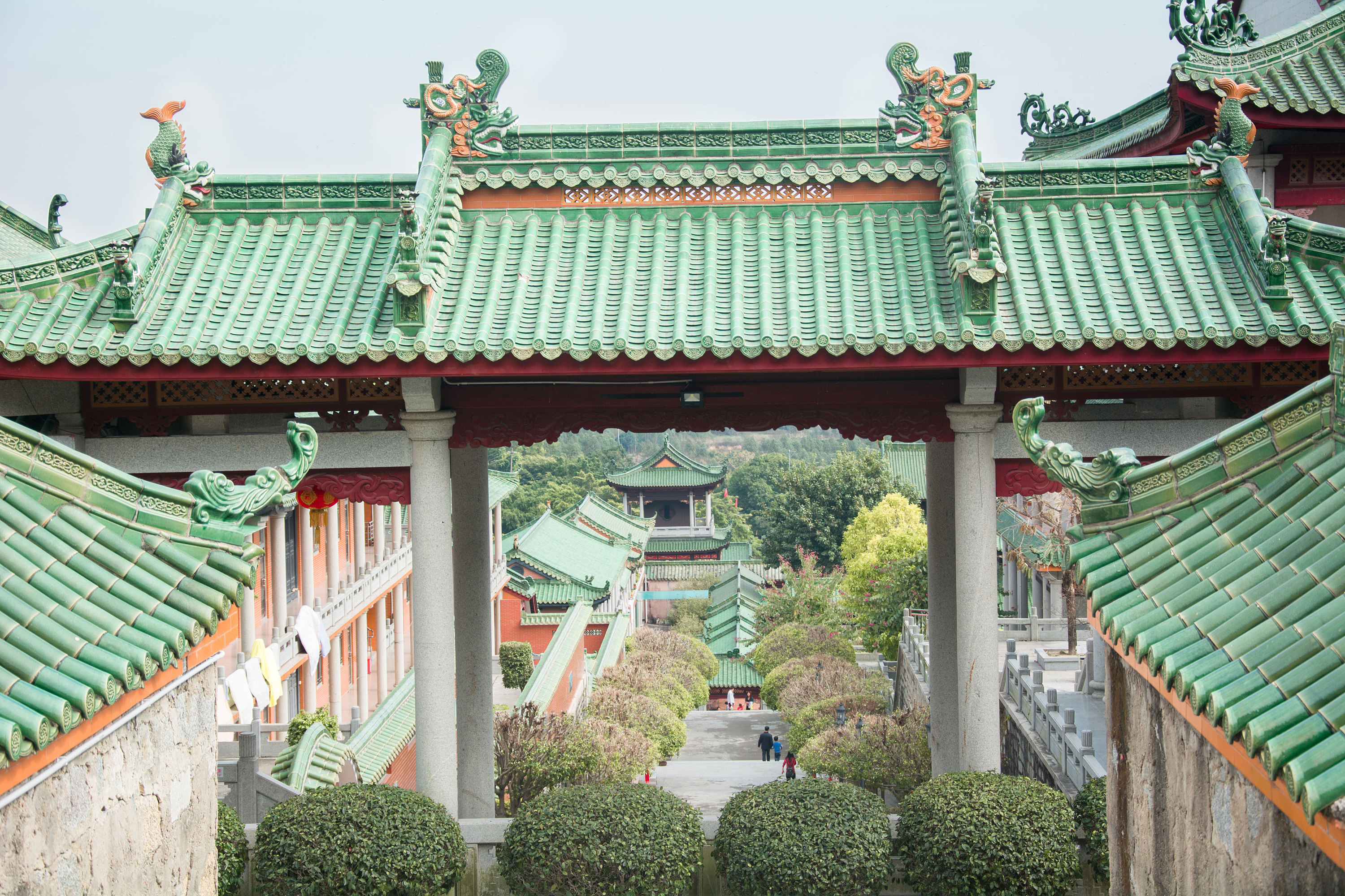 青云山的那些绿瓦红砖