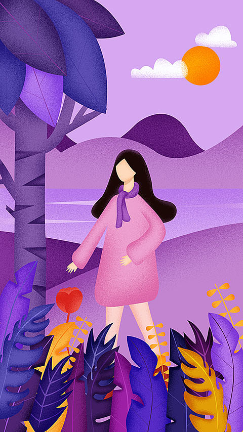 森林物语插画-三种颜色来表现不同的情境（图ZMTk1OTk5Njk2） - 商业插画 - 站酷设计师懂心娃娃原创素材 - 站酷ZCOOL