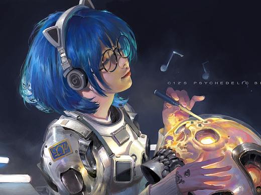 元素动力 | 冯伟 × c12的迷幻蓝天× 宇航员少女系列