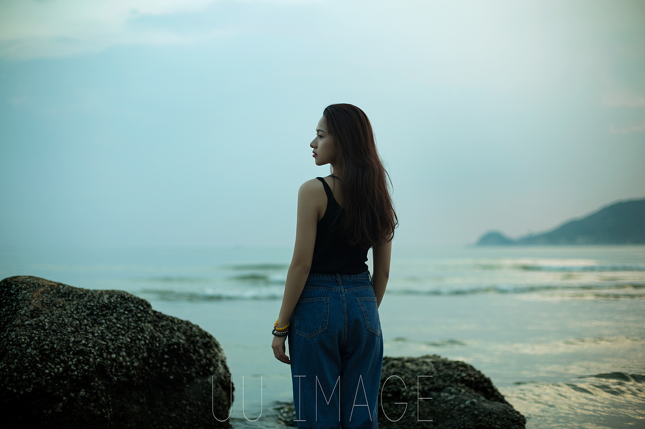 第一次看海（图ZNjAyODg5MzY=） - 人像摄影 - 站酷设计师UU摄影后期原创素材 - 站酷ZCOOL