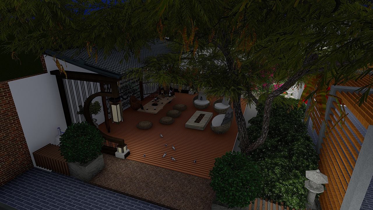 中式小院（图ZMTQ5NDY2NDg4） - 场景 - 站酷设计师孝非笑原创素材 - 站酷ZCOOL