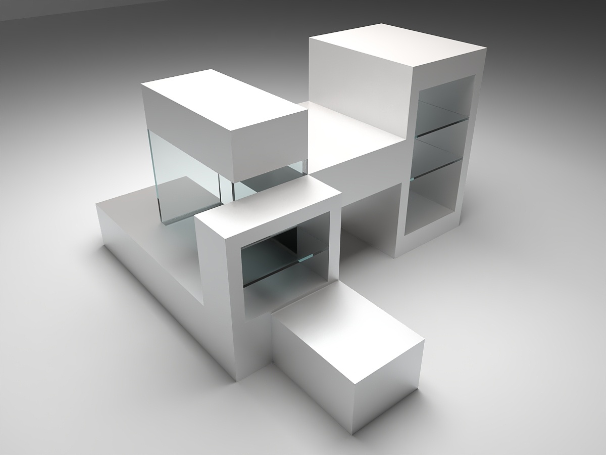 轻奢服装店展示道具—展示设计|空间|展陈设计|ruidi_500 - 原创作品