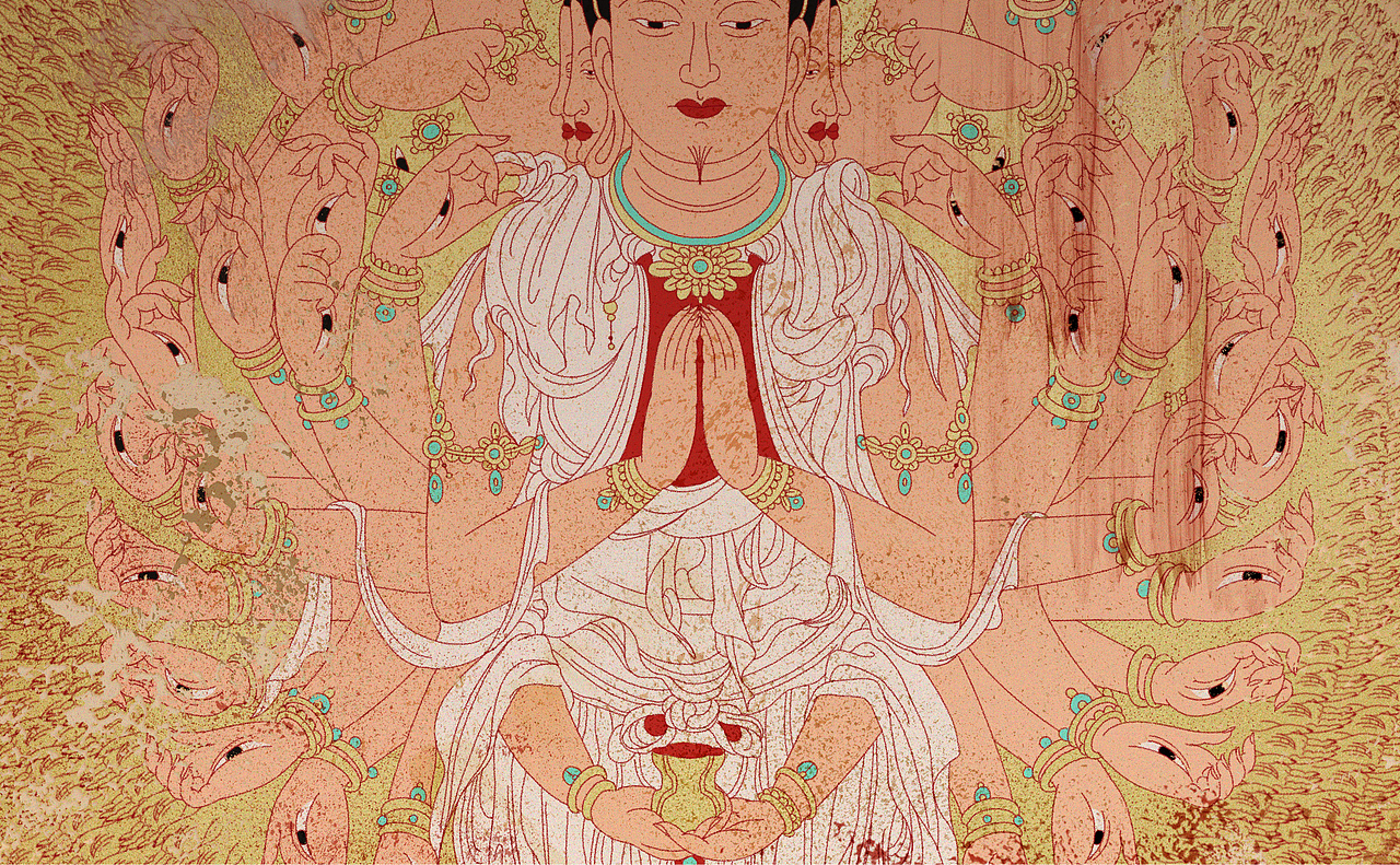 千手观音像|插画|艺术插画|王熙康_原创作品-站酷zcool