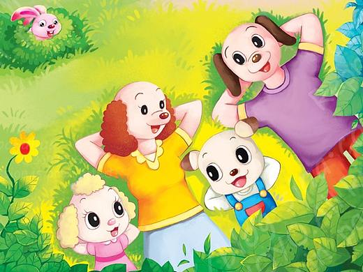 农场类，儿童插画