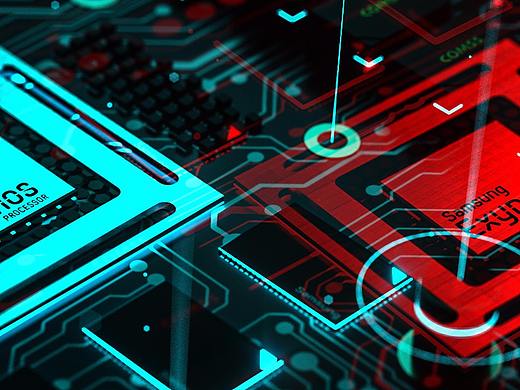 芯片渲染 C4D octane 渲染器 三星