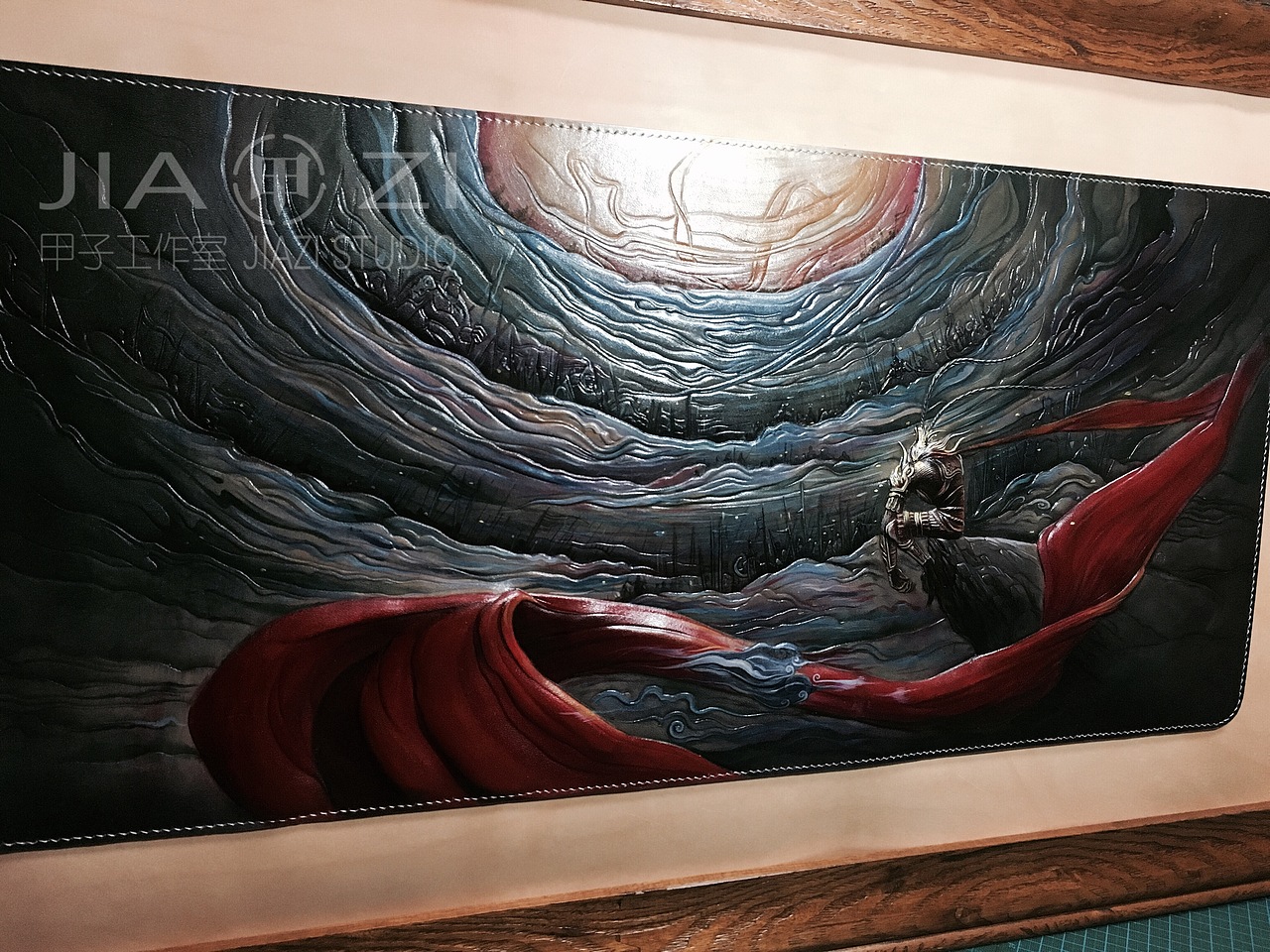 甲子工作室 大圣归来 皮雕皮艺装饰画（图ZNzQzMzgzODg=） - 工艺品设计 - 站酷设计师甲子原创素材 - 站酷ZCOOL