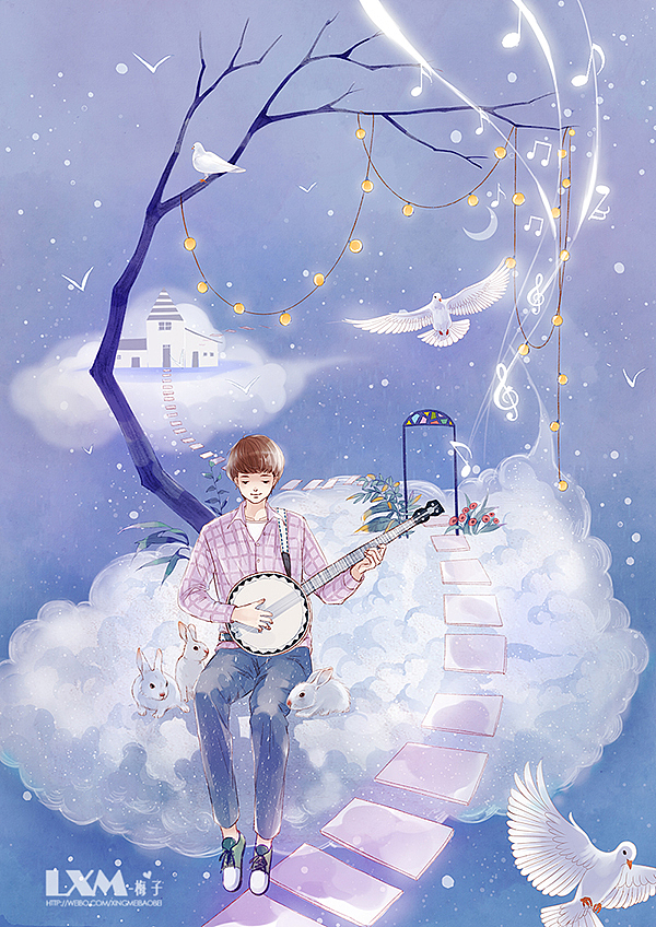 时间的歌~（图ZODU3NTM3MjQ=） - 商业插画 - 站酷设计师Lxm梅子原创素材 - 站酷ZCOOL