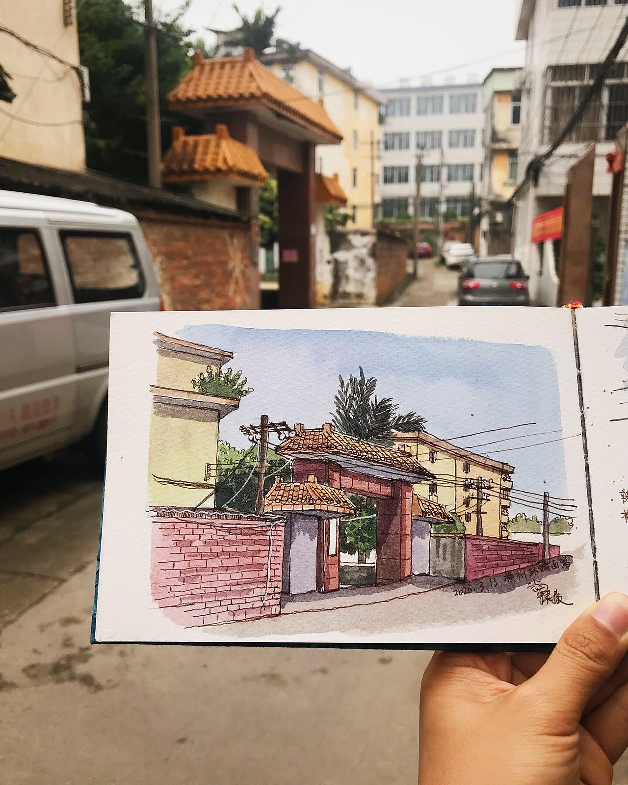 用画笔留住一切美好风景