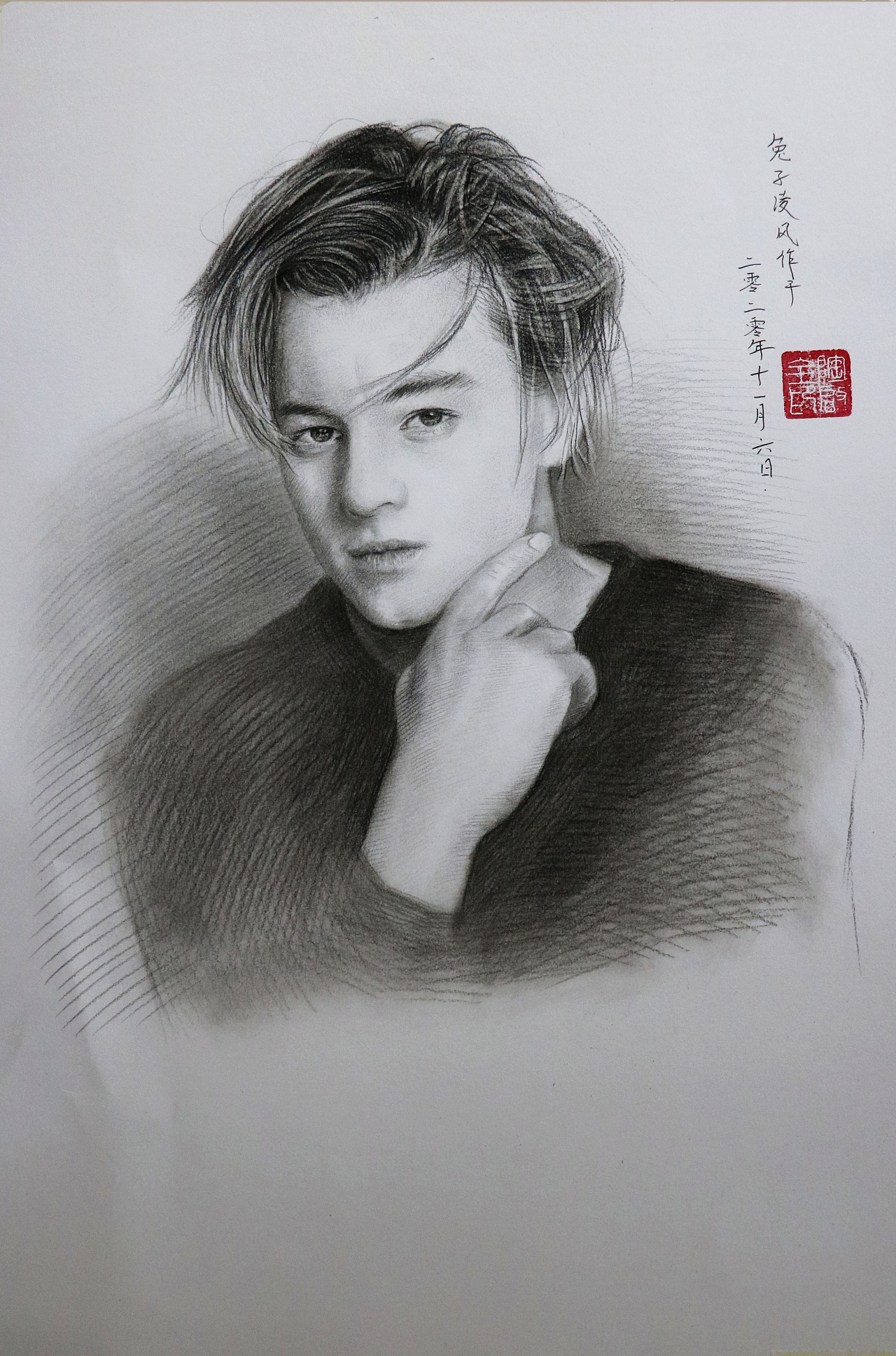 素描莱昂纳多·迪卡普里奥