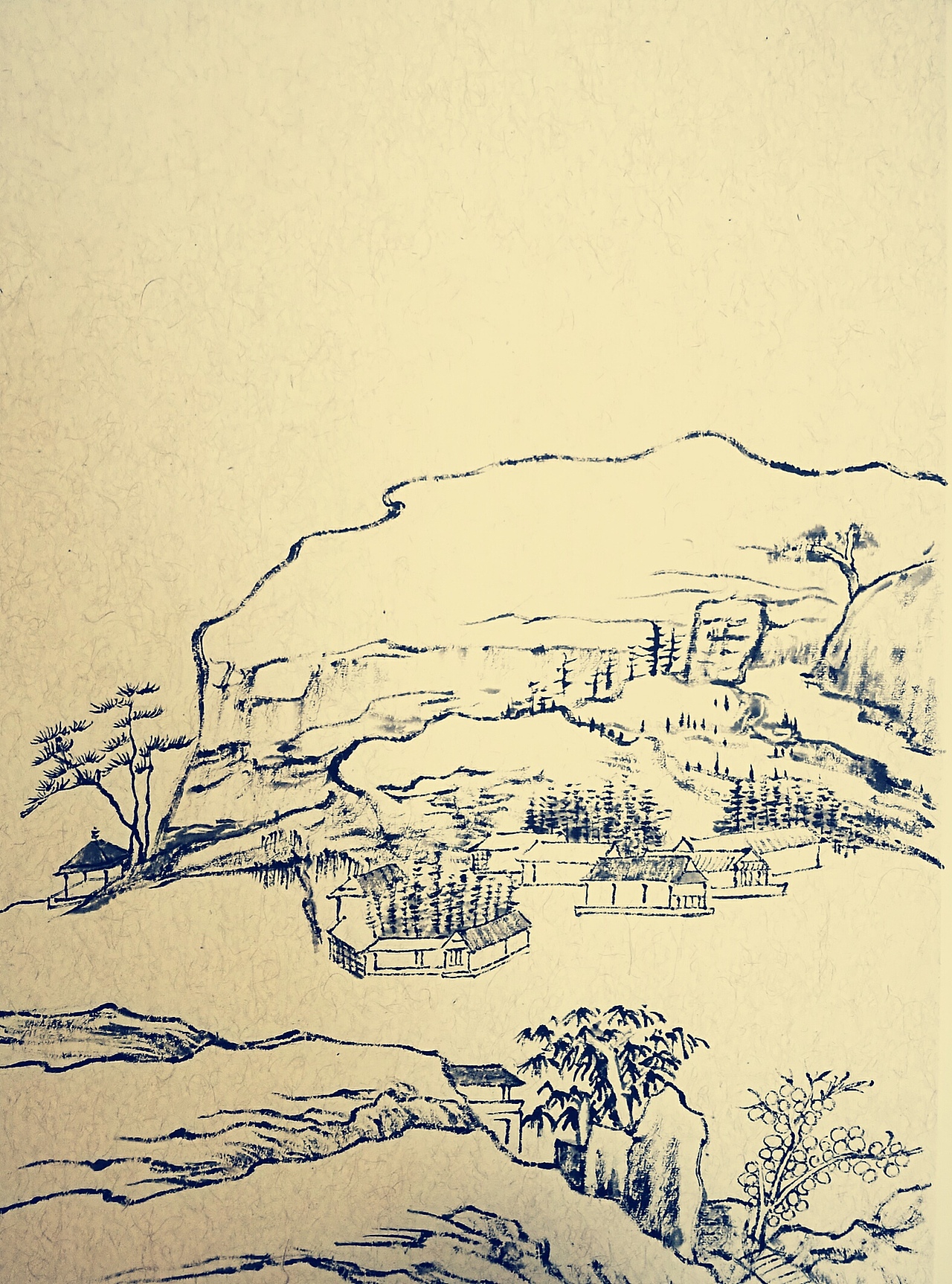 丁酉春许飞国画仿古作品