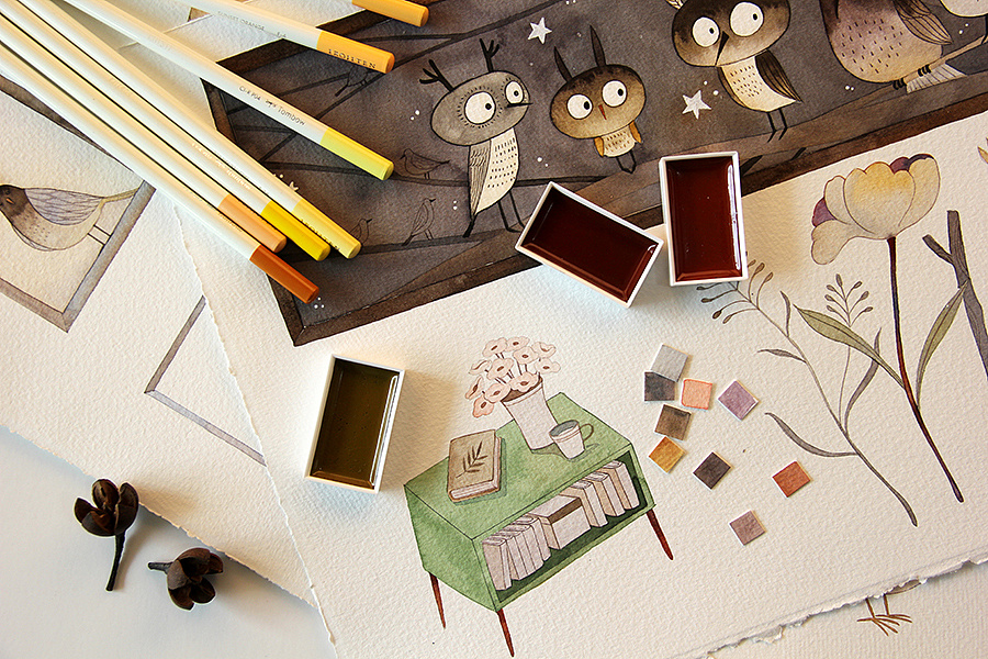 新书画作画材随手拍|插画|商业插画|皮痞祖2016 - 原创作品 - 站酷