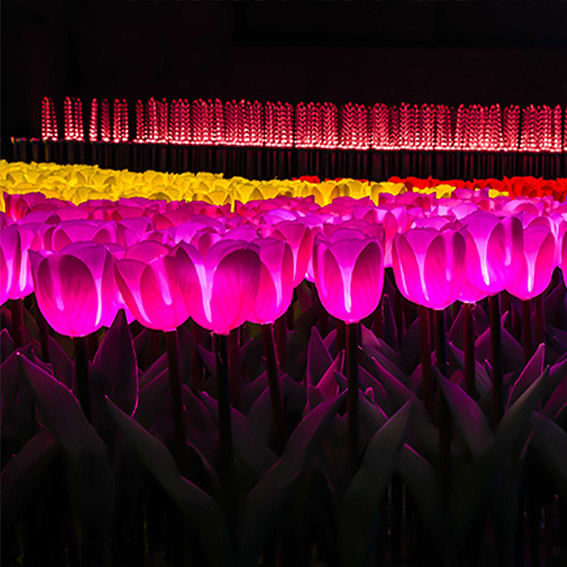 LED仿真郁金香夜景亮化小品灯