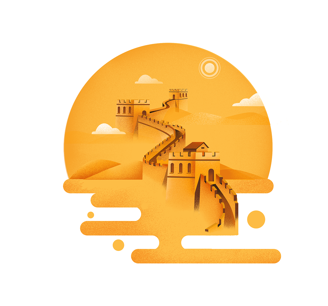 长城-秋分海报（图ZMTc3ODA3MDEy） - 海报 - 站酷设计师哆咩哩原创素材 - 站酷ZCOOL