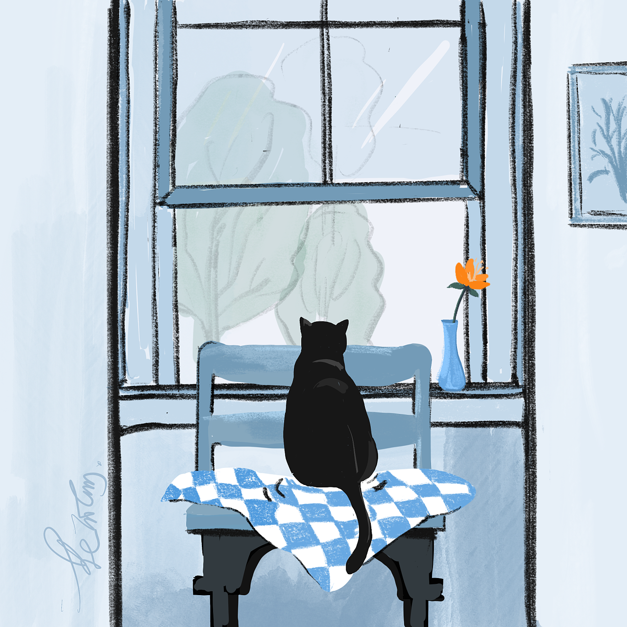 有猫|插画|插画习作|花不萌 - 原创作品 - 站酷 (Z