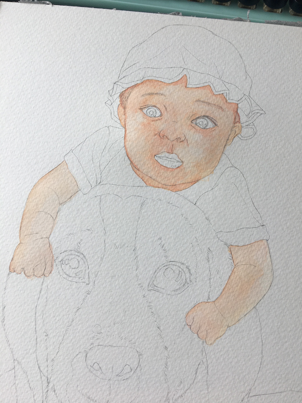 【水彩肖像定制】汪與小朋友-以商用（圖ZMjI1NzQwMDQw） - 單幅漫畫 - 站酷設(shè)計(jì)師北極以北821015原創(chuàng)素材 - 站酷ZCOOL