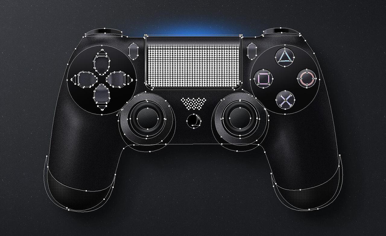 鼠绘PS4控制器【附PSD】（图ZMzUwOTc0NjA=） - 图标 - 站酷设计师纯棉内芯原创素材 - 站酷ZCOOL
