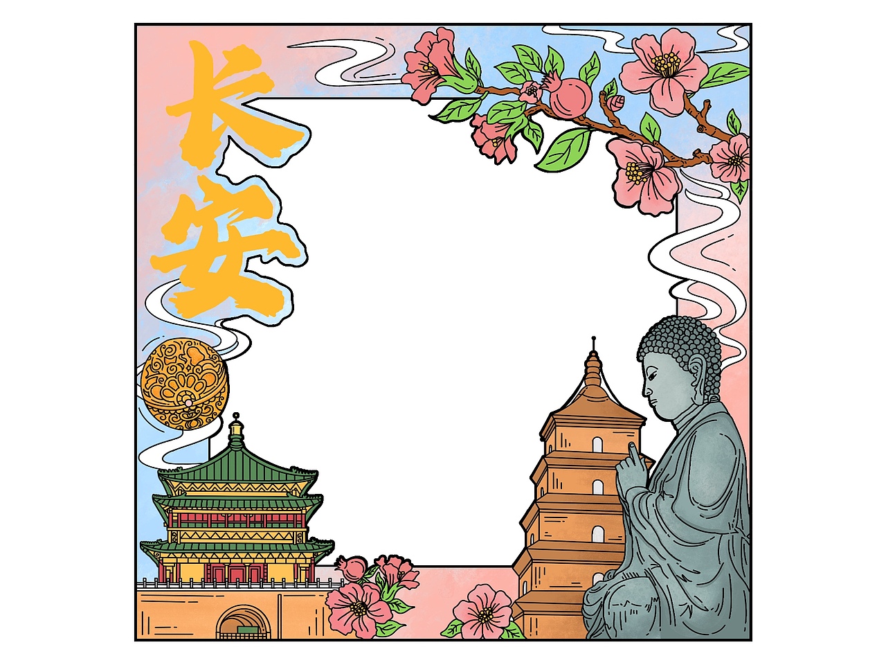 长安 包装盒设计（图ZMzY4MzgwMDE2） - 商业插画 - 站酷设计师Z2661374015原创素材 - 站酷ZCOOL
