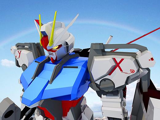 尝试用vray卡通渲染高达（个人主页-ZMjQ3MzA0NDA=） - 其他三维 - 站酷设计师丶孝感吴彦祖原创素材 - 站酷ZCOOL