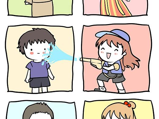 情侣表情情侣头像（个人主页-ZMjg4NjYwODg=） - 艺术插画 - 站酷设计师蓝葵酱原创素材 - 站酷ZCOOL