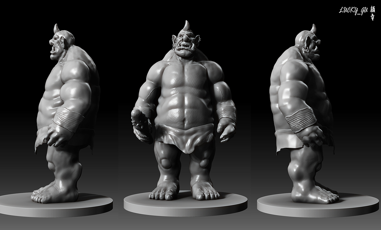 【魔兽世界 食人魔 Zbrush】（图ZMTM3NzY1MDY4） - 人物/生物 - 站酷设计师顾幸原创素材 - 站酷ZCOOL