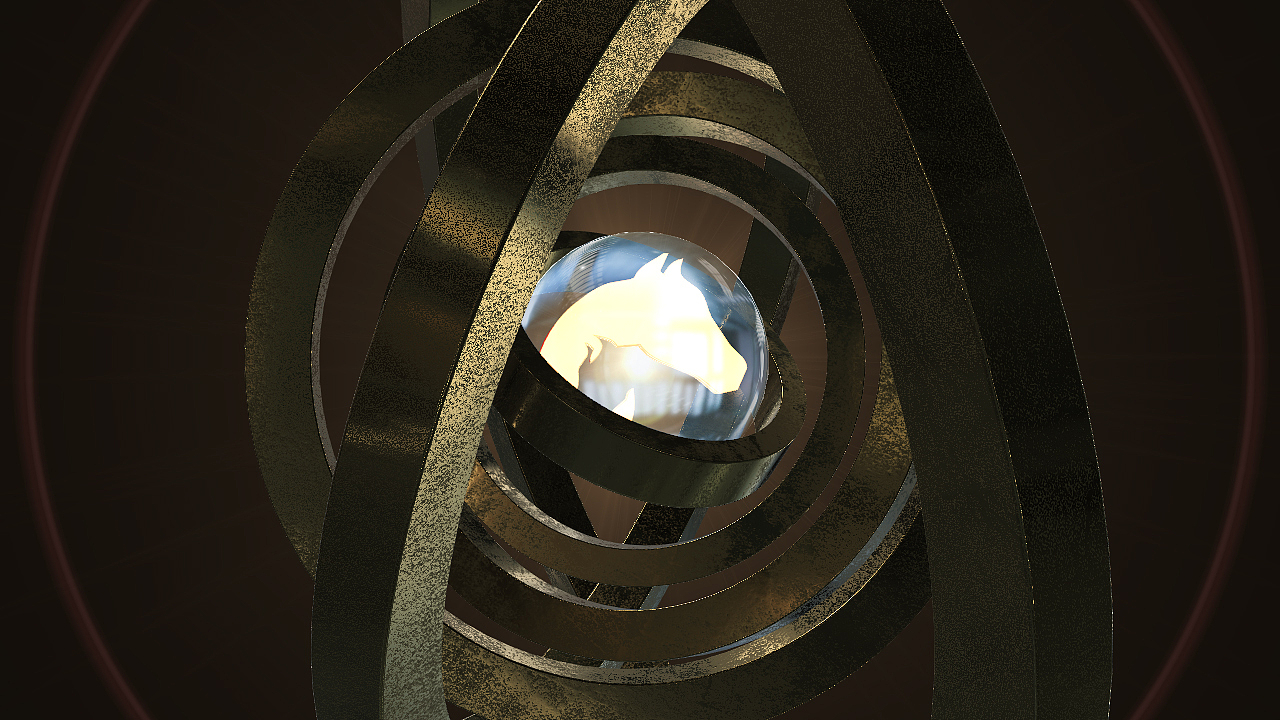 科技感黄金玻璃材质logo练习