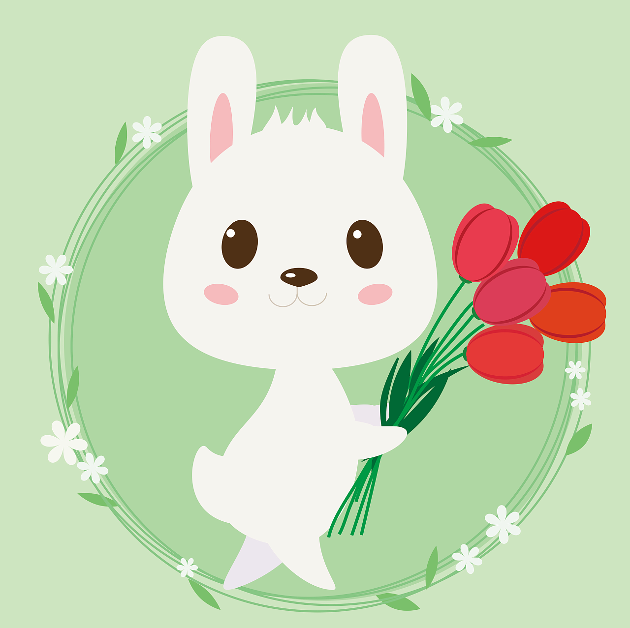 ai练习——小兔子|平面|图案|amyq128_原创作品-站酷zcool