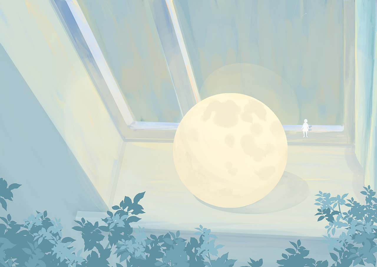 月光|插画|创作习作|布流同学_原创作品-站酷zcool