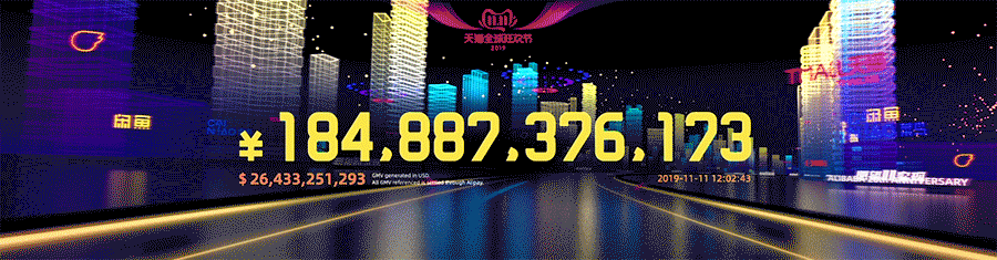 2019双11媒体数据大屏-新商业时代中的弯道超车