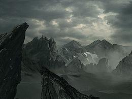 Volcano_Matte painting